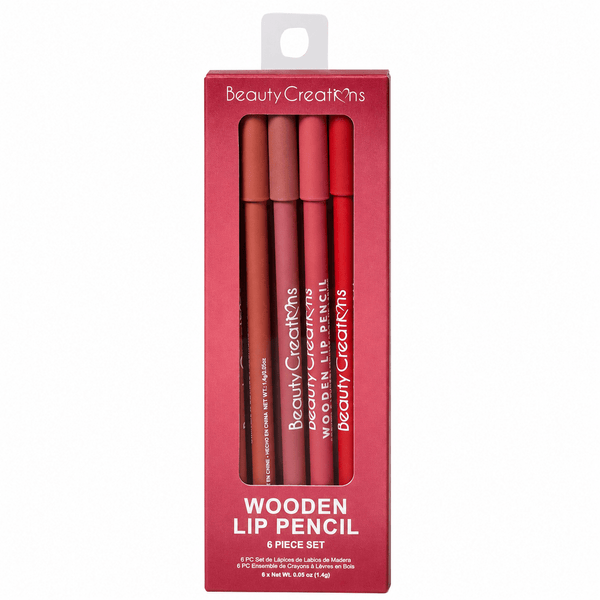 BC-WLPW Wooden Lip Pencil 'Wine' 6 PC Set : 6 SET - CosmeticholicBeauty CreationsBCWLPWLipsBC-WLPW Wooden Lip Pencil 'Wine' 6 PC Set : 6 SET