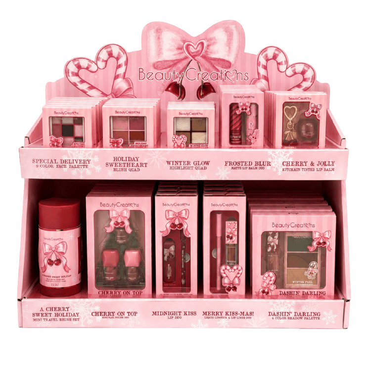 BC-XM26PDQ3 Xmas 2026 Holiday Collection PDQ Display : 1 Display - CosmeticholicBeauty CreationsBCXM26PDQ3FaceBeauty Creations Xmas 2026 Holiday PDQ Display BC-XM26PDQ3 – holiday collection display