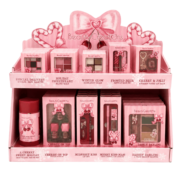 BC-XM26PDQ3 Xmas 2026 Holiday Collection PDQ Display : 1 Display - CosmeticholicBeauty CreationsBCXM26PDQ3FaceBeauty Creations Xmas 2026 Holiday PDQ Display BC-XM26PDQ3 – holiday collection display