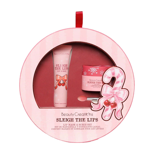 BC-XM26STL Sleigh The Lips Lip Mask + Scrub Set : 6 Set - CosmeticholicBeauty CreationsBCXM26STLLipsBeauty Creations Sleigh The Lips Lip Mask + Scrub Set BC-XM26STL – lip scrub and lip mask gift set on white background
