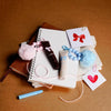 K&C-KC1440 Big Kid Bow Liquid Blush W/Pompom Keychain: 2DZ