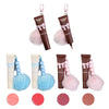 K&C-KC1440 Big Kid Bow Liquid Blush W/Pompom Keychain: 2DZ