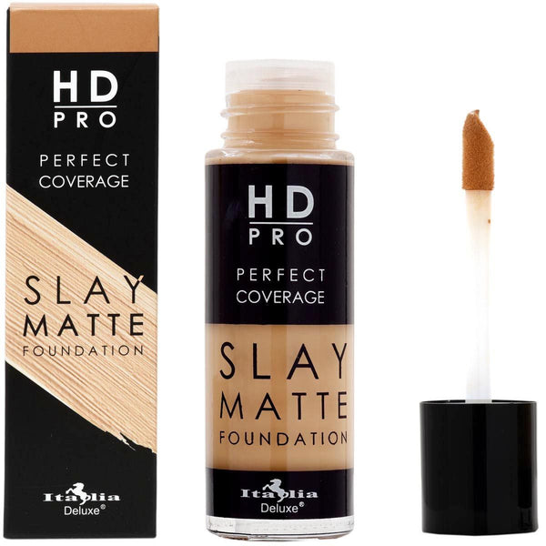 ITA - 119B : HD Pro Slay Matte Liquid Foundation (8 Shades) : 6 PC - CosmeticholicItalia DeluxeITA119SM01Face1B PorcelainITA - 119B : HD Pro Slay Matte Liquid Foundation (8 Shades) : 6 PC