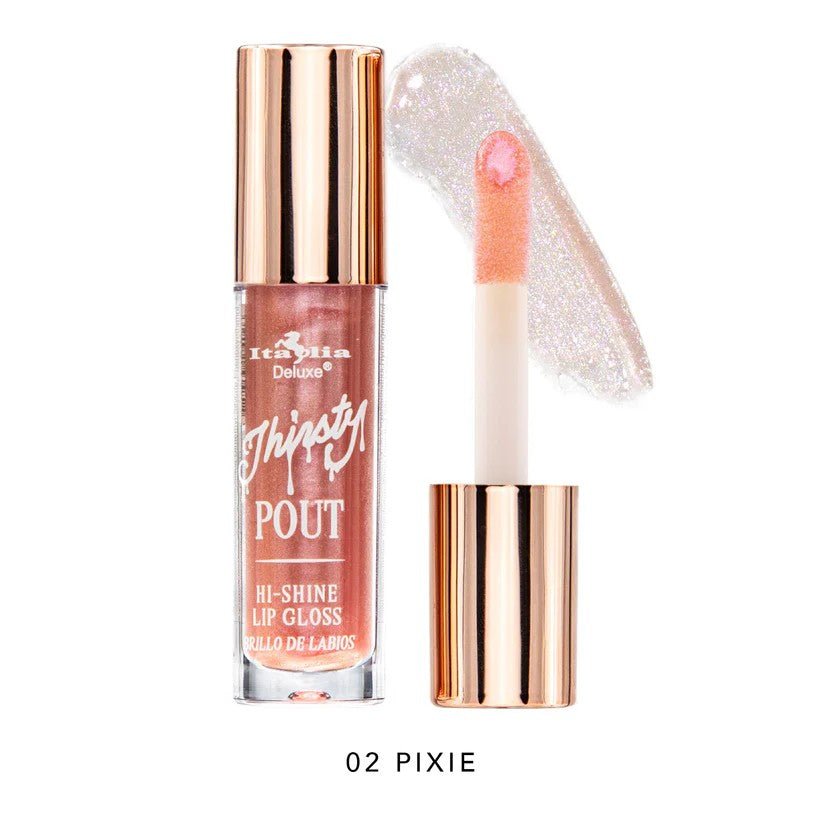 ITA - 174 Thirsty Pout Hi - Shine Lip Gloss : 6 PC - CosmeticholicItalia DeluxeITA17402Lips02 PixieITA - 174 Thirsty Pout Hi - Shine Lip Gloss : 6 PC