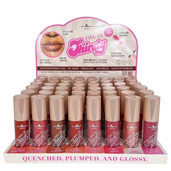 ITA - 179 Fill In Thirst Pout Colored Plumping Gloss (New Display) : 4 DZ - CosmeticholicItalia DeluxeITA179LipsITA - 179 Fill In Thirst Pout Colored Plumping Gloss (New Display) : 4 DZ