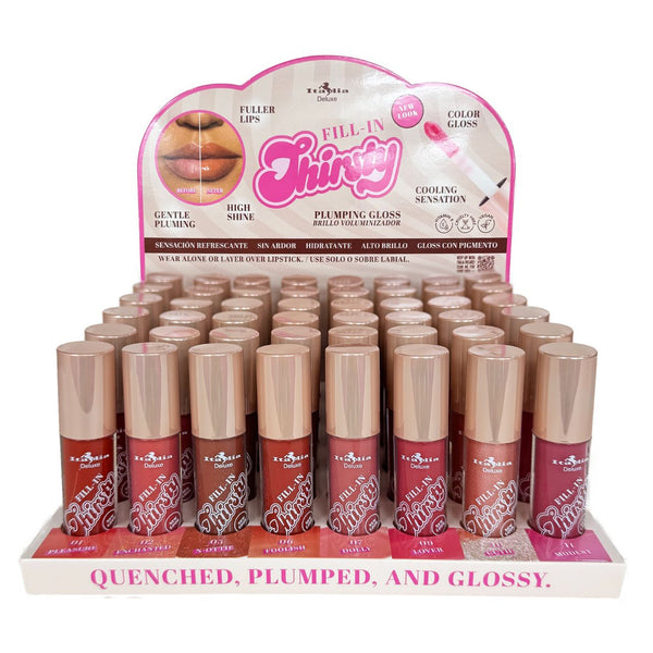 ITA - 179 Fill In Thirst Pout Colored Plumping Gloss (New Display) : 4 DZ - CosmeticholicItalia DeluxeITA179LipsITA - 179 Fill In Thirst Pout Colored Plumping Gloss (New Display) : 4 DZ