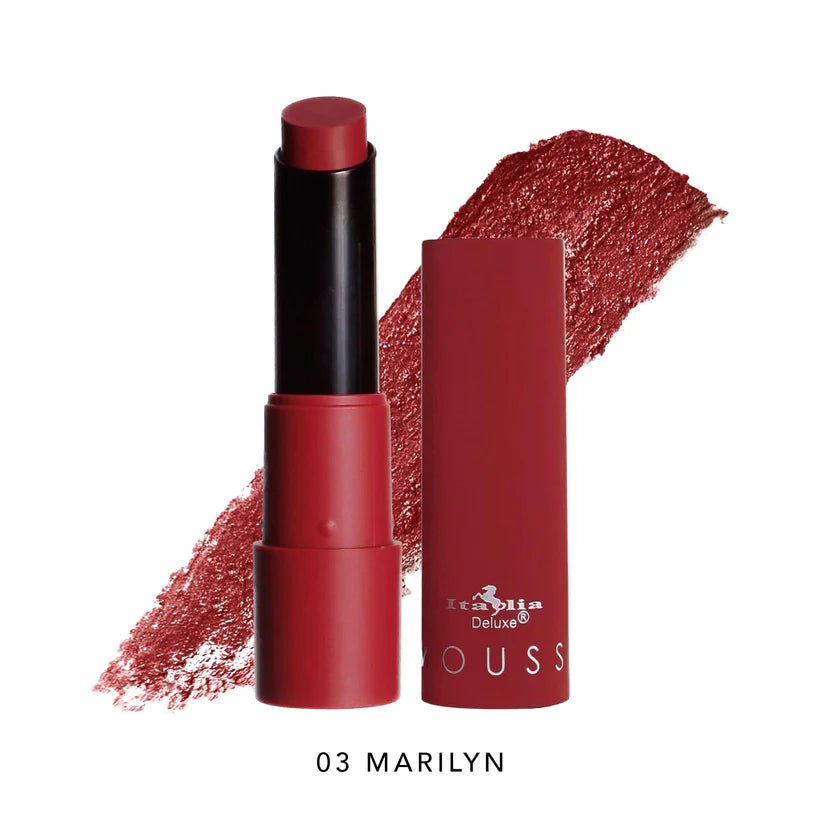 ITA - 191 Mousse Matte Lipstick 24 Colors: 6 PC - CosmeticholicItalia Deluxe191-03Lips03 MarilynITA - 191 Mousse Matte Lipstick 24 Colors: 6 PC