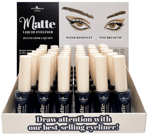 ITA - 2309: Matte Black Liquid Eyeliner : 3 DZ - CosmeticholicItalia Deluxe2309EyesITA - 2309: Matte Black Liquid Eyeliner : 3 DZ