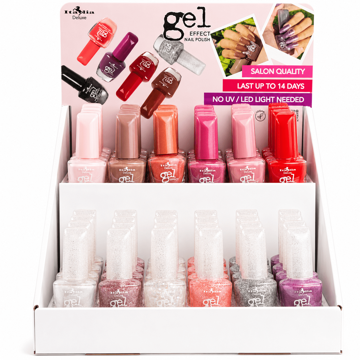 ITA-679E : Gel Effect Nail Polish 4 DZ - CosmeticholicItalia DeluxeITA679ENailsITA-679E : Gel Effect Nail Polish 4 DZ