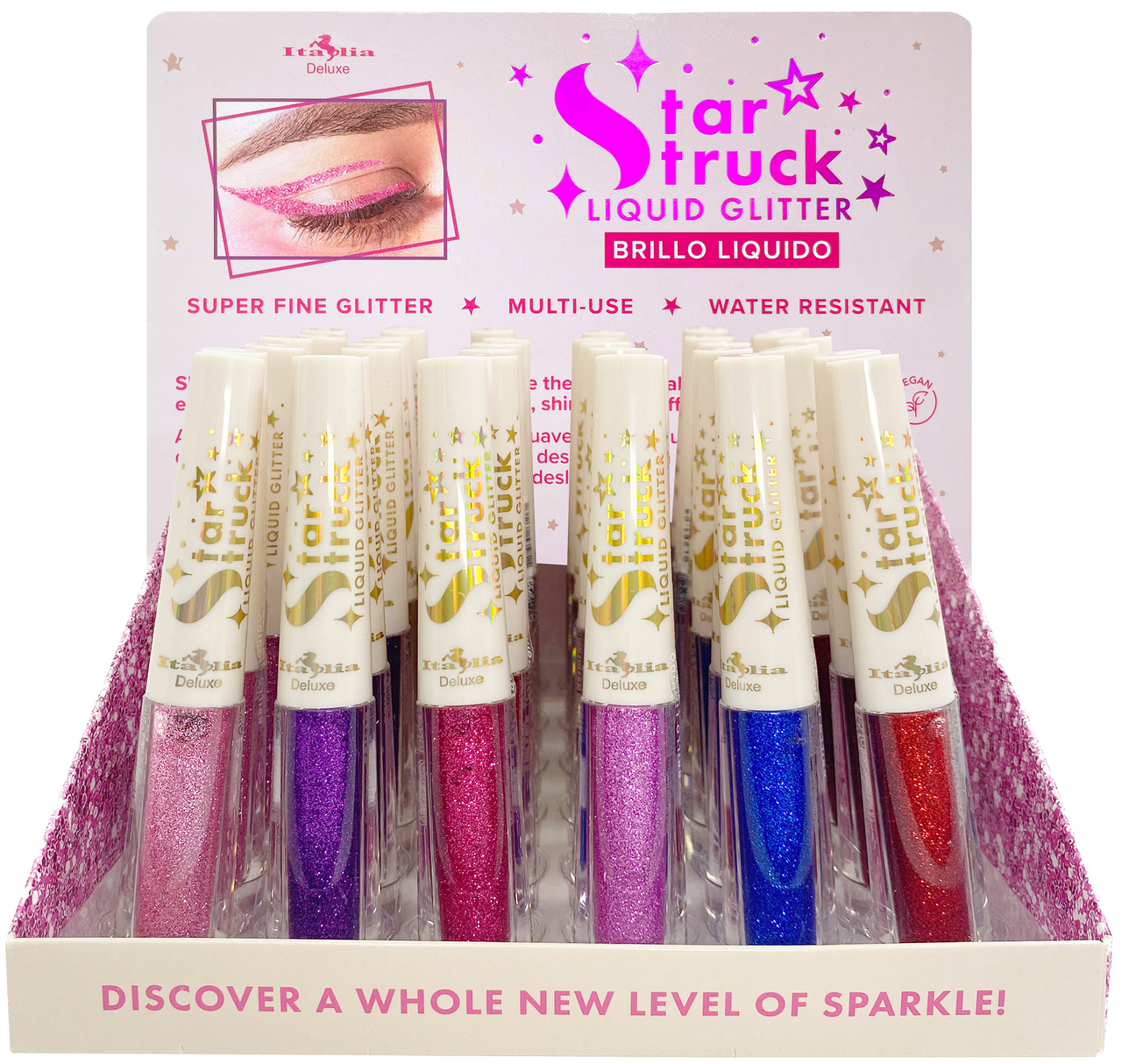 ITA - GL262 Star Struck Colorful Liquid Glitters : 3 DZ - CosmeticholicItalia DeluxeITAGL262EyesITA - GL262 Star Struck Colorful Liquid Glitters : 3 DZ