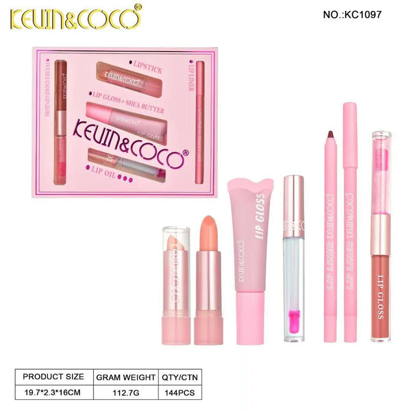 K&C - KC1097 Pink Song Lip Gloss Set : 6 SETS - CosmeticholicKEVIN&COCOKC1097LipsK&C - KC1097 Pink Song Lip Gloss Set : 6 SETS