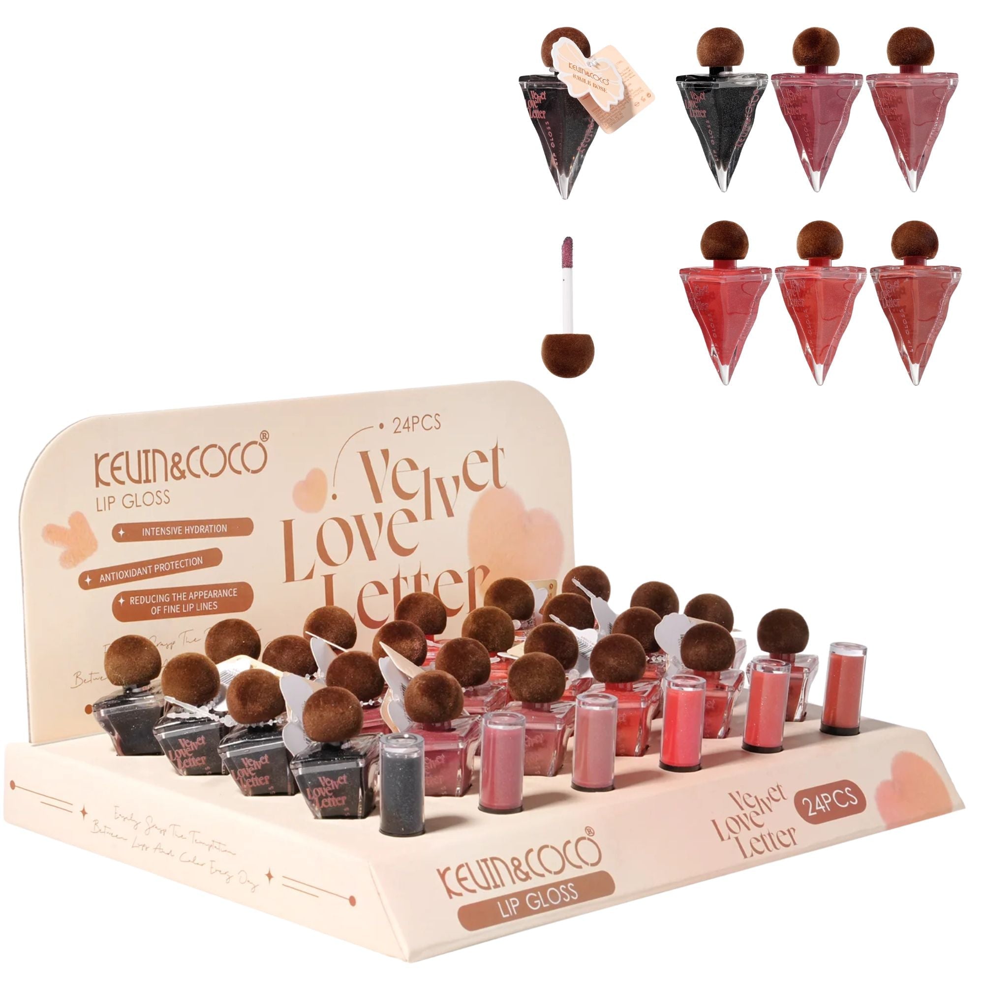 Kevin & Coco-KC1351 Velvet Love Letter Tinted Lip Lacquer Gloss: 2