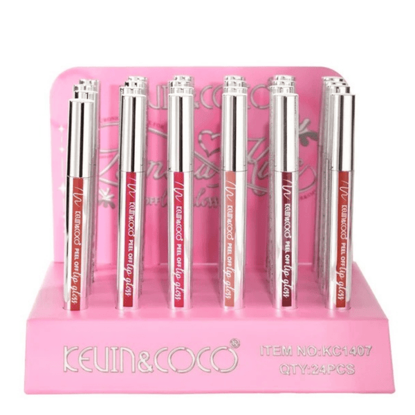K&C-KC1407 Lumina Kiss Peel-Off Lip Stain Gloss: 2 DZ - CosmeticholicKEVIN&COCOKC1407LipsKevin & Coco Lumina Kiss Peel-Off Lip Stain Gloss KC1407 - main photo