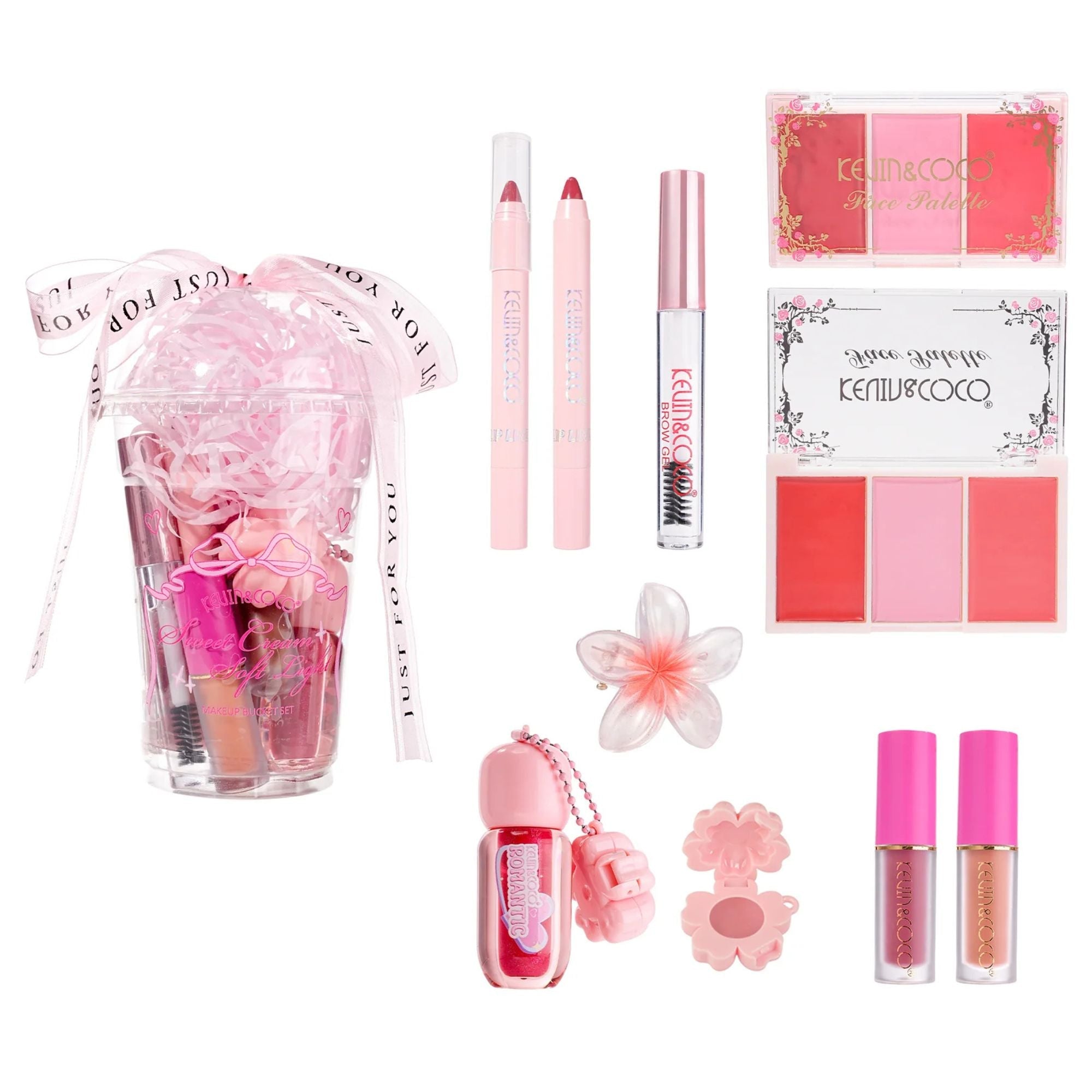 Kevin & Coco-KC1775 Sweet Cream Soft Light Makeup Set Cup(Blush