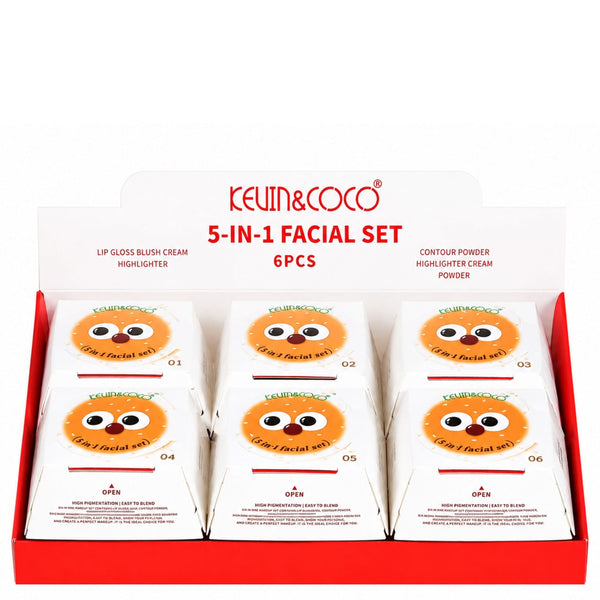 K&C - KC242523 Burgerlicious 5 n 1 Face Set : 6 PC - CosmeticholicKEVIN&COCOKC245253FaceK&C - KC242523 Burgerlicious 5 n 1 Face Set : 6 PC