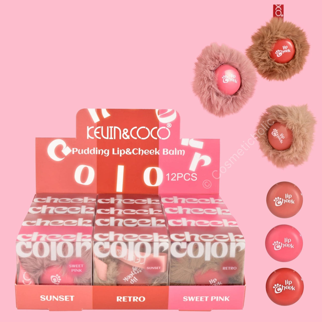 K&C - KC247875 Fuzzy Pudding Lip & Cheek Balm : 1 DZ - CosmeticholicKEVIN&COCOKC247875LipsK&C - KC247875 Fuzzy Pudding Lip & Cheek Balm : 1 DZ