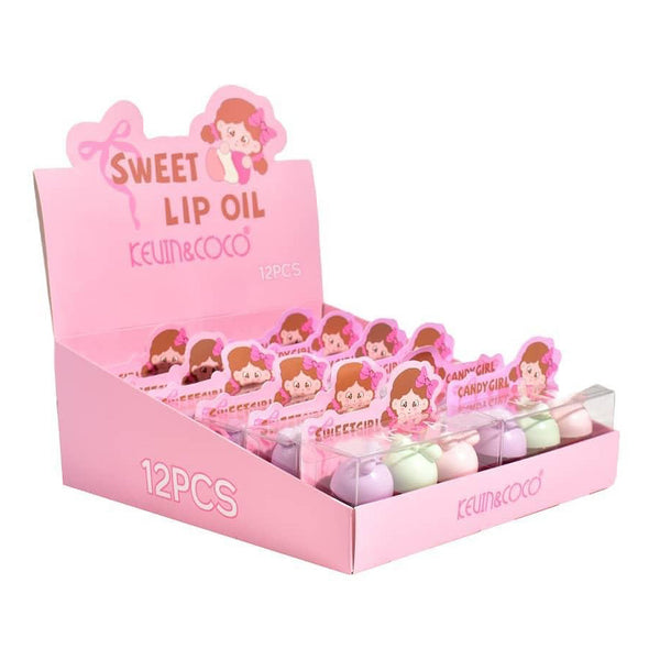 K&C - KC247929 Sweet Girl Lip Oil Set : 1 DZ - CosmeticholicKEVIN&COCOKC247929LipsK&C - KC247929 Sweet Girl Lip Oil Set : 1 DZ