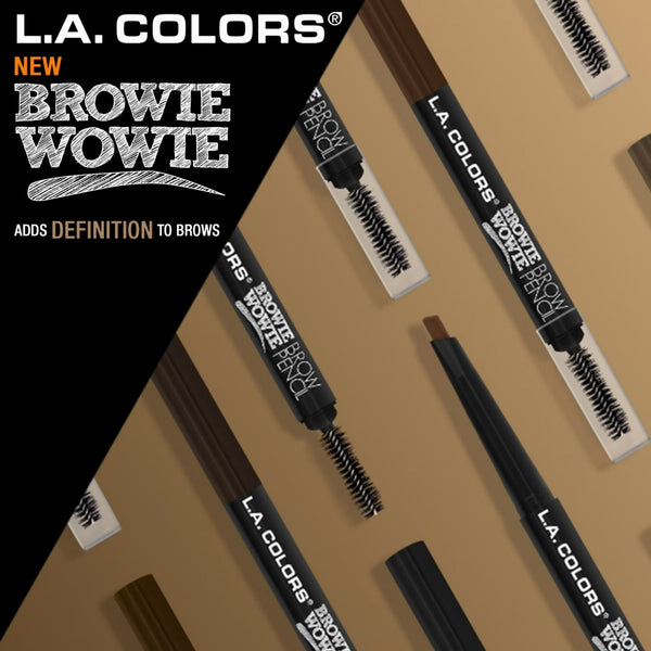 LAC: CBP BROWIE WOWIE BROW PENCIL 8 SHADES - 3PC - CosmeticholicL.A. COLORSLC-CBP-1EyesCBP401 TaupeLAC: CBP BROWIE WOWIE BROW PENCIL 8 SHADES - 3PC