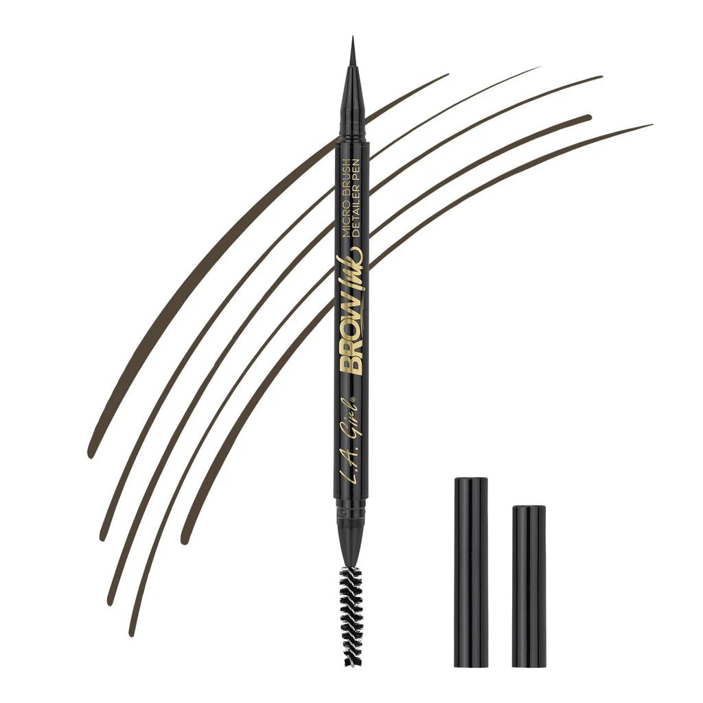LAG - GBP : Brow Ink Micro Brush Detailer Pen - 3 SHADES : 3 PC - CosmeticholicL.A. GirlLAGGBP345EyesGBP345 Soft BrownLAG - GBP : Brow Ink Micro Brush Detailer Pen - 3 SHADES : 3 PC