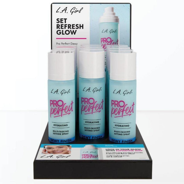 LAG - GPD564 12PC Pro Perfect Setting Spray 'Dewy' with Display : 1 SET - CosmeticholicL.A GirlLAGGPD564FaceLAG - GPD564 12PC Pro Perfect Setting Spray 'Dewy' with Display : 1 SET