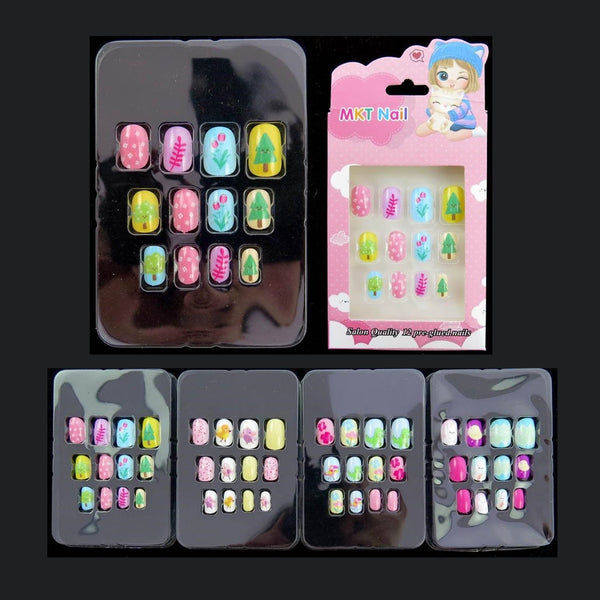 MK - NA123 Kids False Nails With Pre Glued 1DZ - CosmeticholicCosmeticholicNA123NailsMK - NA123 Kids False Nails With Pre Glued 1DZ