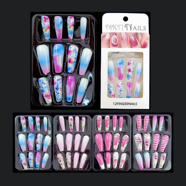 MK - NA126 Pre Glued False Nail - CosmeticholicCosmeticholicNA126NailsMK - NA126 Pre Glued False Nail