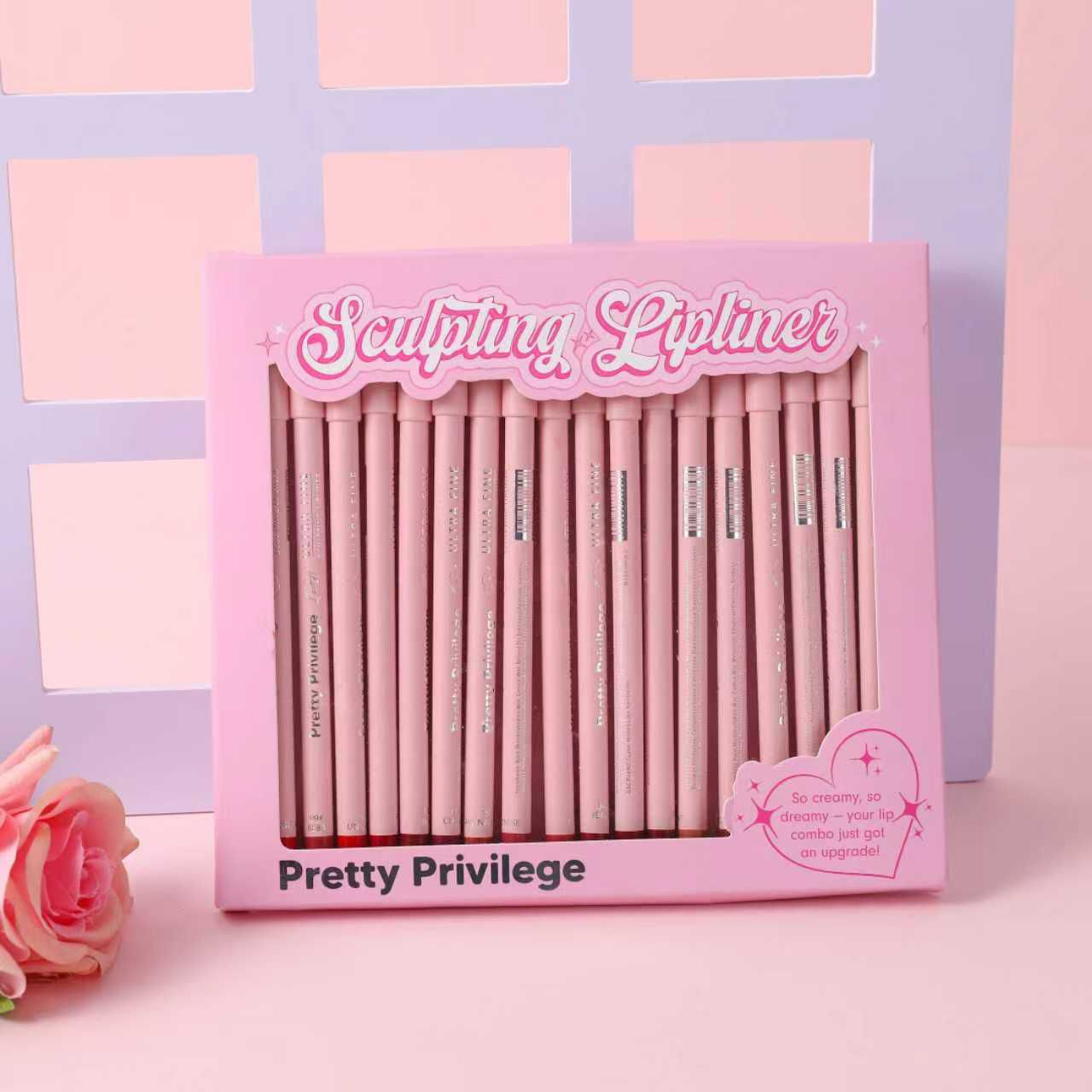 PP - PL183 Pretty Privilege Sculpting Lipliner 18PC SET : 3 SET - CosmeticholicPretty PrivilegePPPL183SLipsPP - PL183 Pretty Privilege Sculpting Lipliner 18PC SET : 3 SET