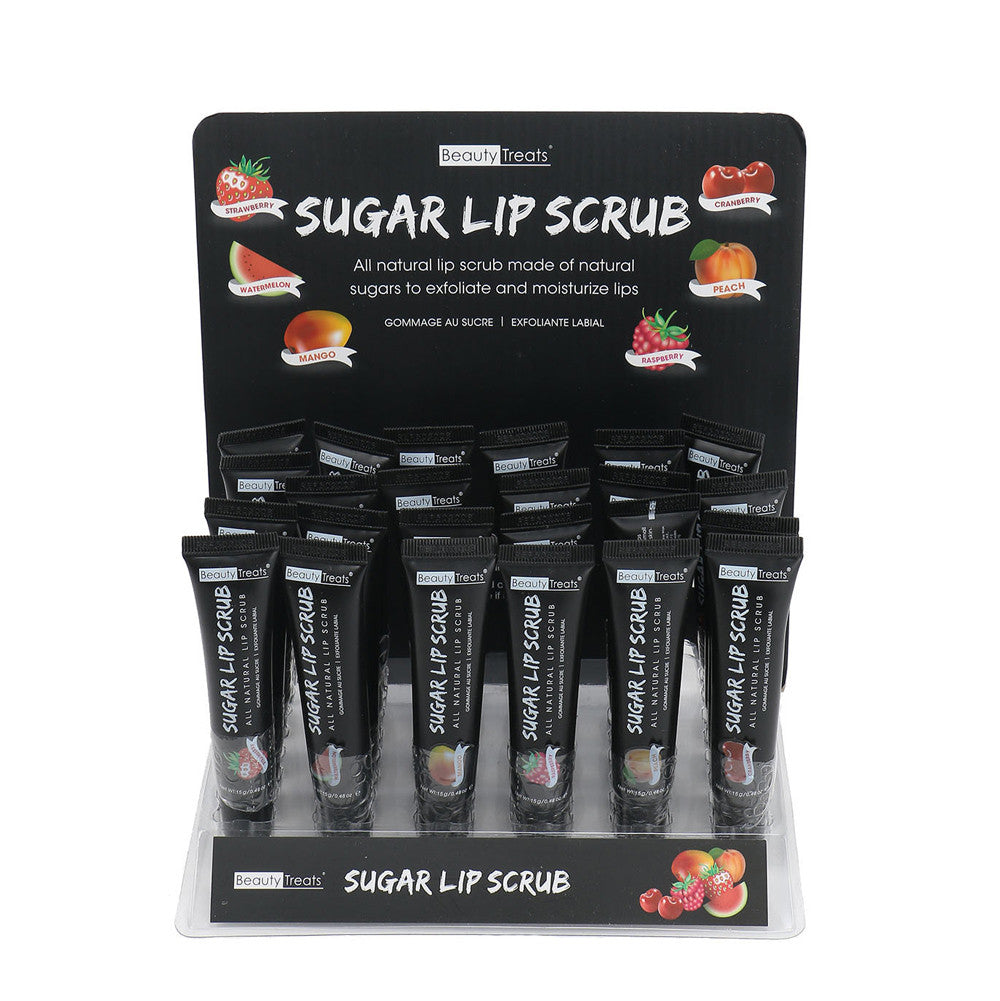 Beauty Treats Natural Sugar Lip Scrub #125 Strawberry, Watermelon, Mango, Cranberry, Peach, Raspberry, Cosmetic Wholesale - Cosmeticholic