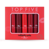 Italia Deluxe 191Set2 : Top Five Mousse Matte Lipstick Set Caliente Reds-Cosmeticholic