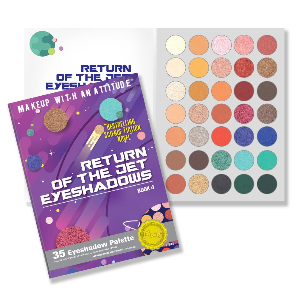 Rude Cosmetics Return Of The Jet Book 4- 35 Color Eyeshadow Palette Wholesale-Cosmeticholic