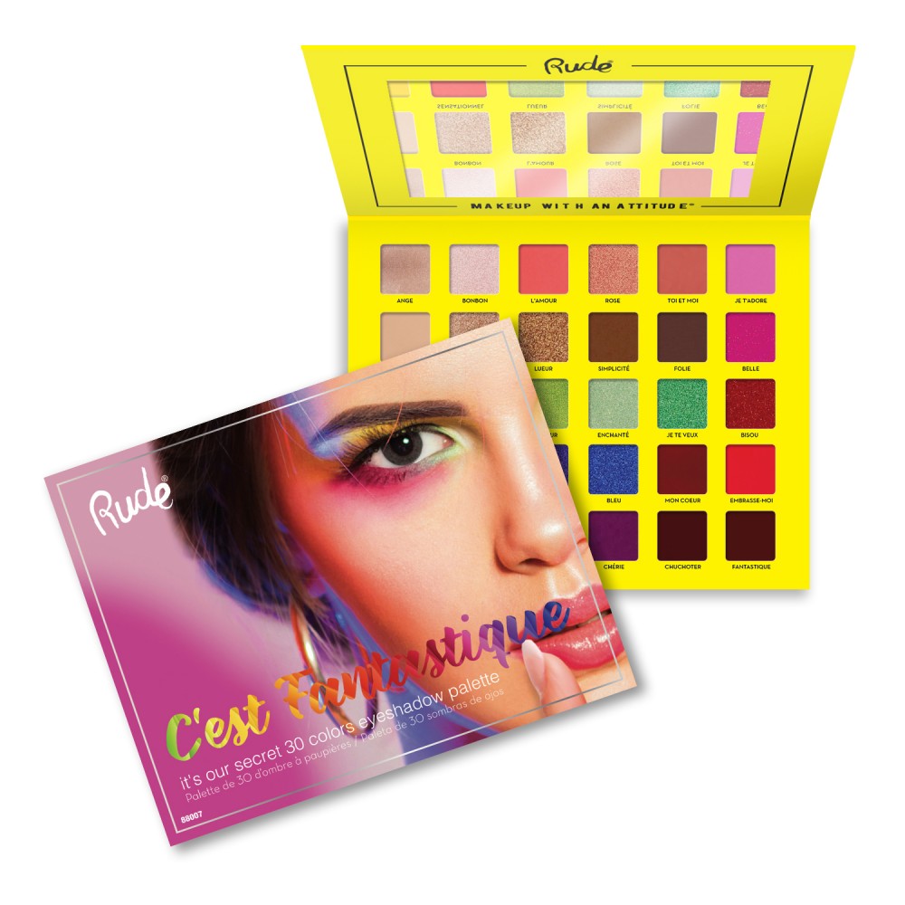 Rude Cosmetics C'est Fantastique 30 Eyeshadow Palette Wholesale-Cosmeticholic