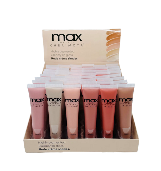 CH-MLC8309-P : MAX Lip Gloss-Highly Pigmented Creamy Lip Gloss/Nude 4 DZ