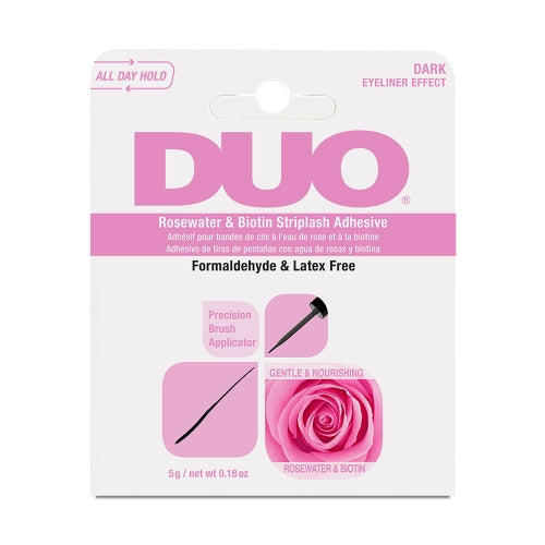 DUO-62197 : Rosewater & Biotin Striplash Adhesive-Dark 6 PC