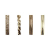 AJ-EH1150G Multi Size Hoop Earrings 'Gold' : 1 DZ