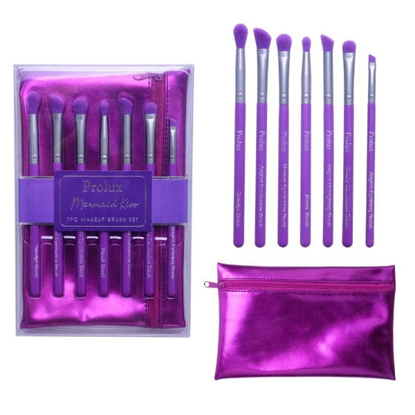 PX-K813 Sun Kissed 7PC Makeup Brush Set-Purple 3 PC