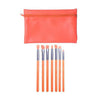Prolux Sun Kissed 7PC Makeup Brush Set Orange Cosmetic Wholesale-Cosmeticholic