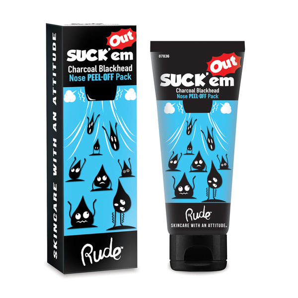 RU-87836 : Suck'em Out Charcoal Blackhead Nose Pack 6 PC