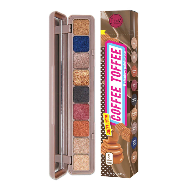 JC-STB102 Sweet Tooth 9 Shadow Palette Bar 'Coffee Toffee' : 6 PC