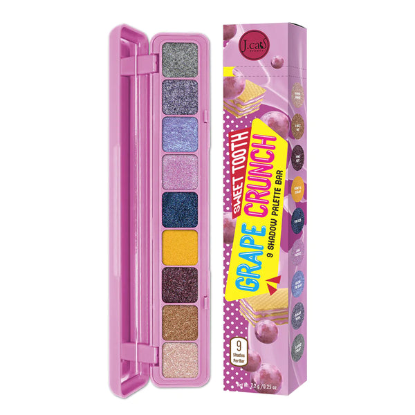 JC-STB104 Sweet Tooth 9 Shadow Palette Bar 'Grape Crunch' : 6 PC