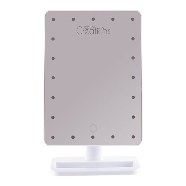 BC-DC102W : 20 LED Touch Small Makeup Mirror - White