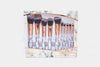 LUR-DMBS10 Deluxe 10PC Marble Brush Set-White
