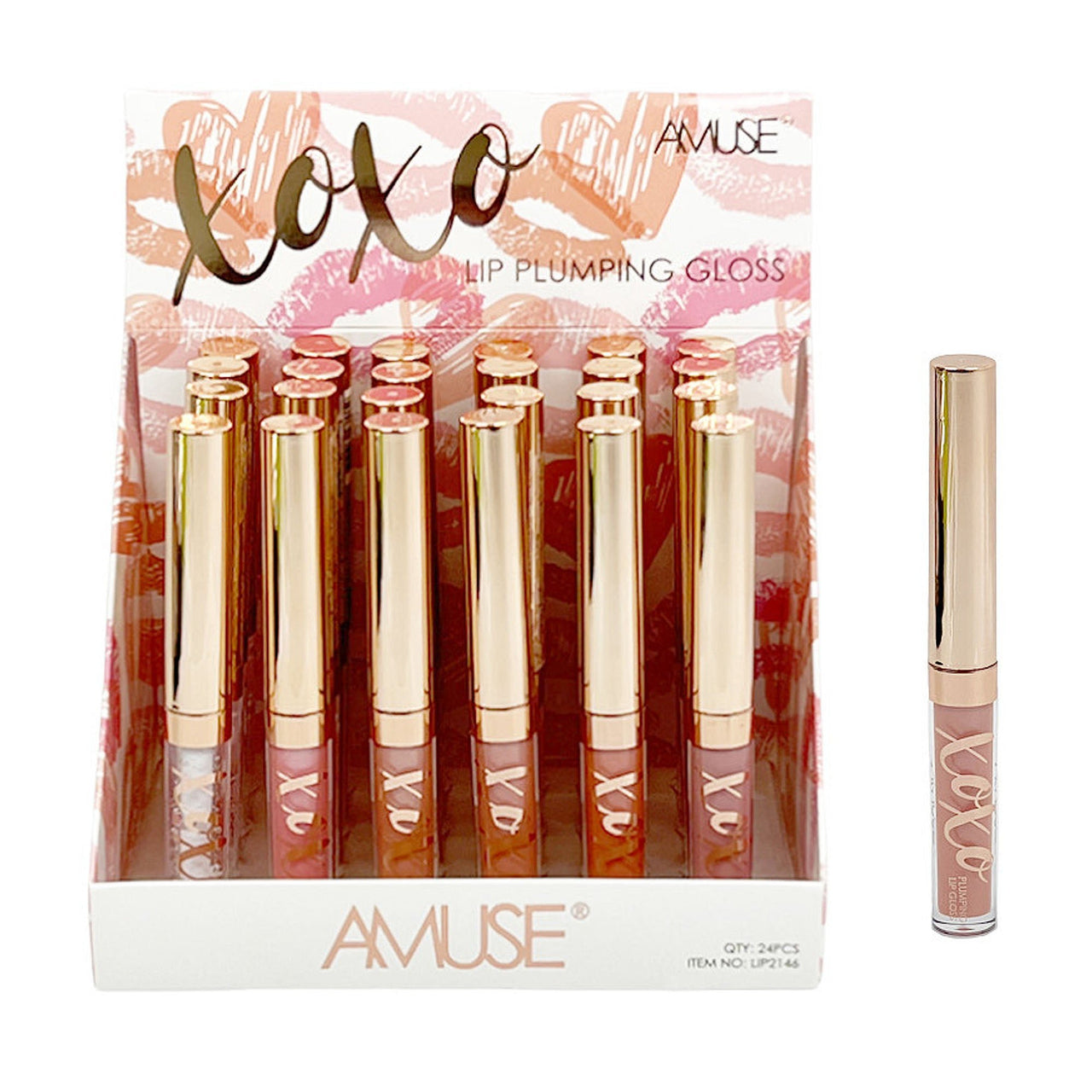 AC - 2146 XoXo Lip Plumping Gloss : 2 DZ - CosmeticholicAmuse CosmeticsAC2146LipsAC - 2146 XoXo Lip Plumping Gloss : 2 DZ