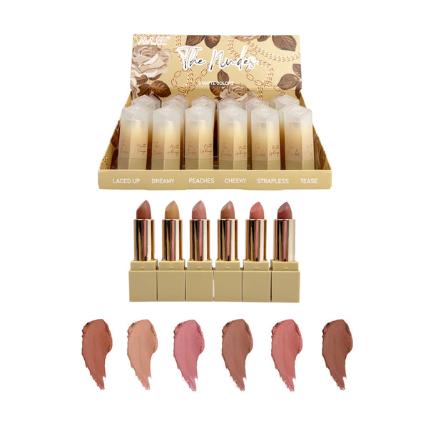 AC - 7321N The Nudes 6 Color Matte Lipstck : 2 DZ - CosmeticholicAmuse CosmeticsAC7321NLipsAC - 7321N The Nudes 6 Color Matte Lipstck : 2 DZ