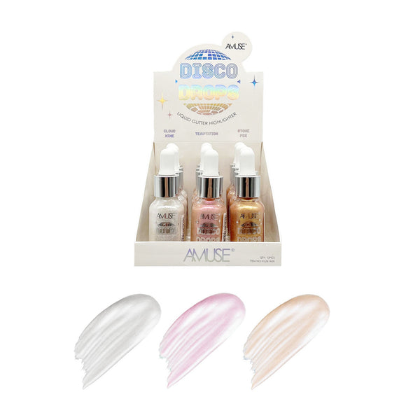 AC - KL261MIX Disco Drops Liquid Glitter Highlighter : 1 DZ - CosmeticholicAmuse CosmeticsACKL261MIXFaceAC - KL261MIX Disco Drops Liquid Glitter Highlighter : 1 DZ