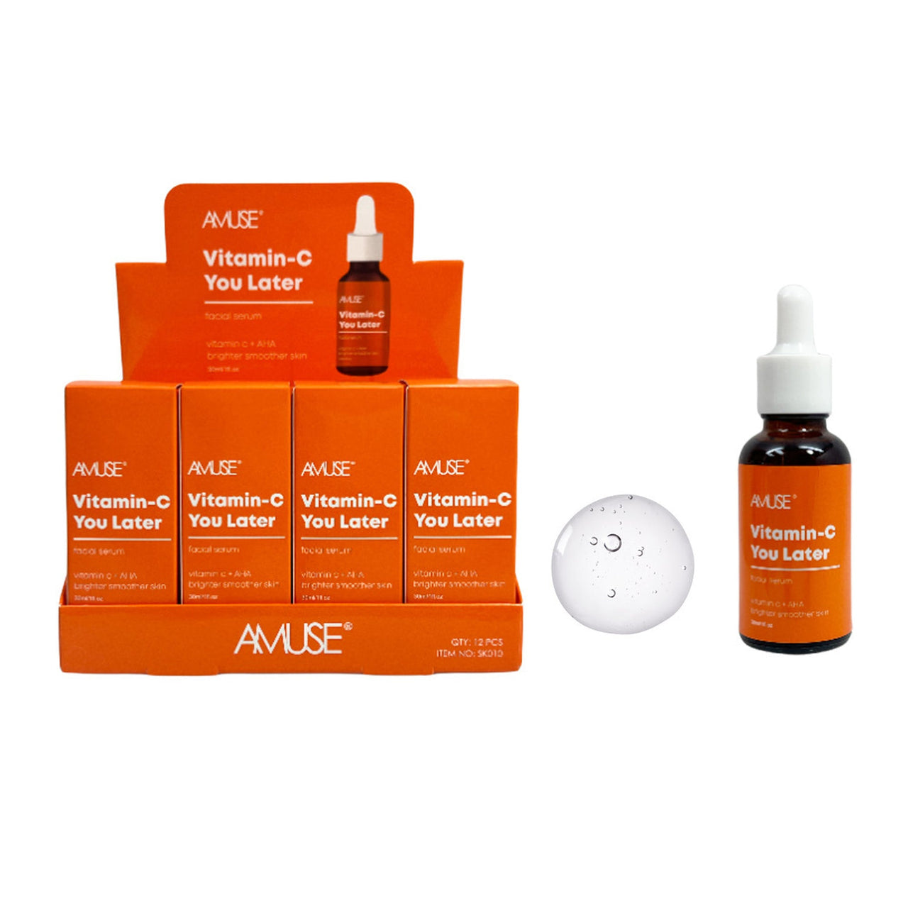 AC - SK010 Vitamin - C You Later Facial Serum : 1 DZ - CosmeticholicAmuse CosmeticsACSK010skincare & BodyAC - SK010 Vitamin - C You Later Facial Serum : 1 DZ