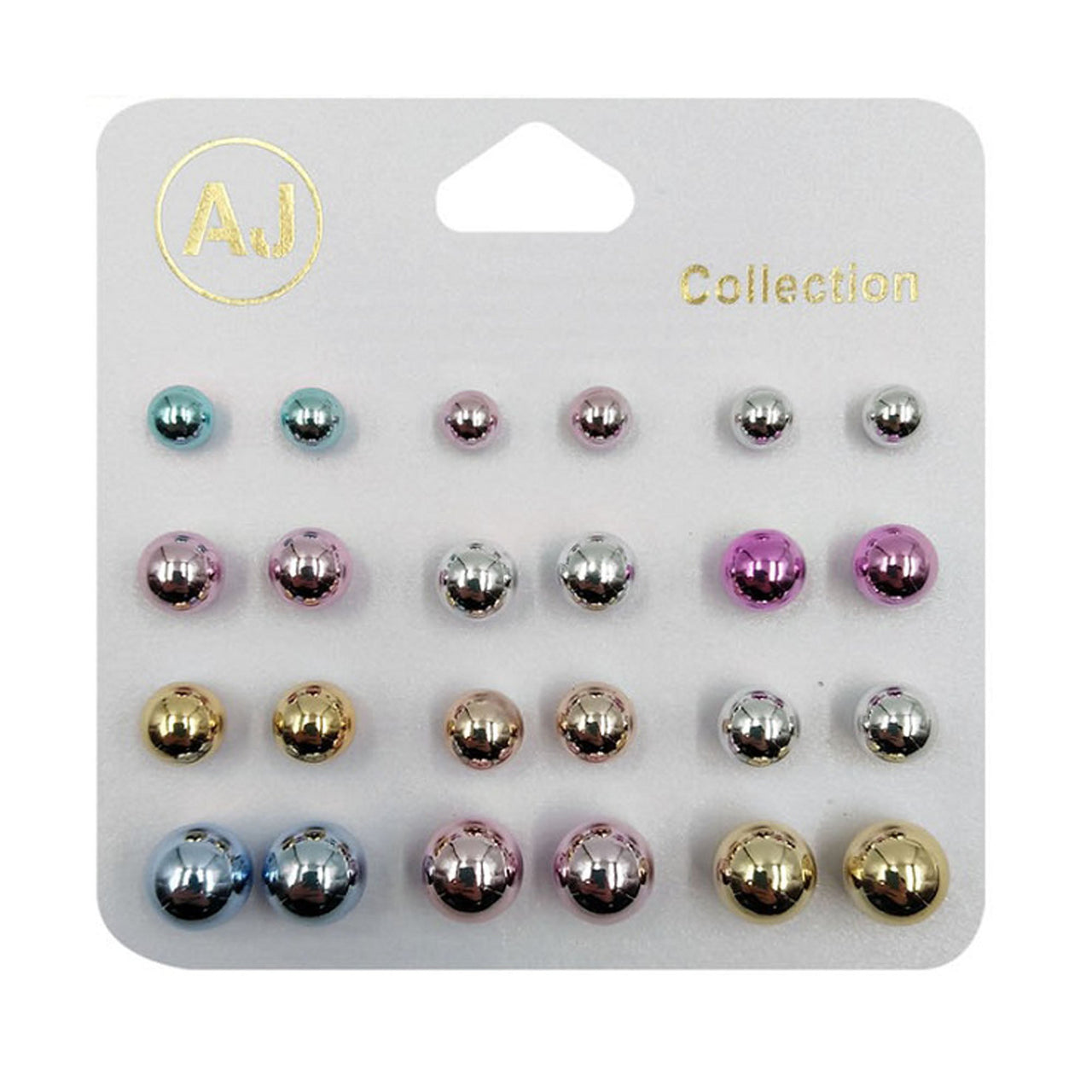 AJ - EM1015 Multi Size Fashion Earring : 1 DZ - CosmeticholicAJAJEM1015JewelryAJ - EM1015 Multi Size Fashion Earring : 1 DZ