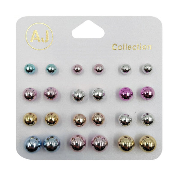AJ - EM1015 Multi Size Fashion Earring : 1 DZ - CosmeticholicAJAJEM1015JewelryAJ - EM1015 Multi Size Fashion Earring : 1 DZ