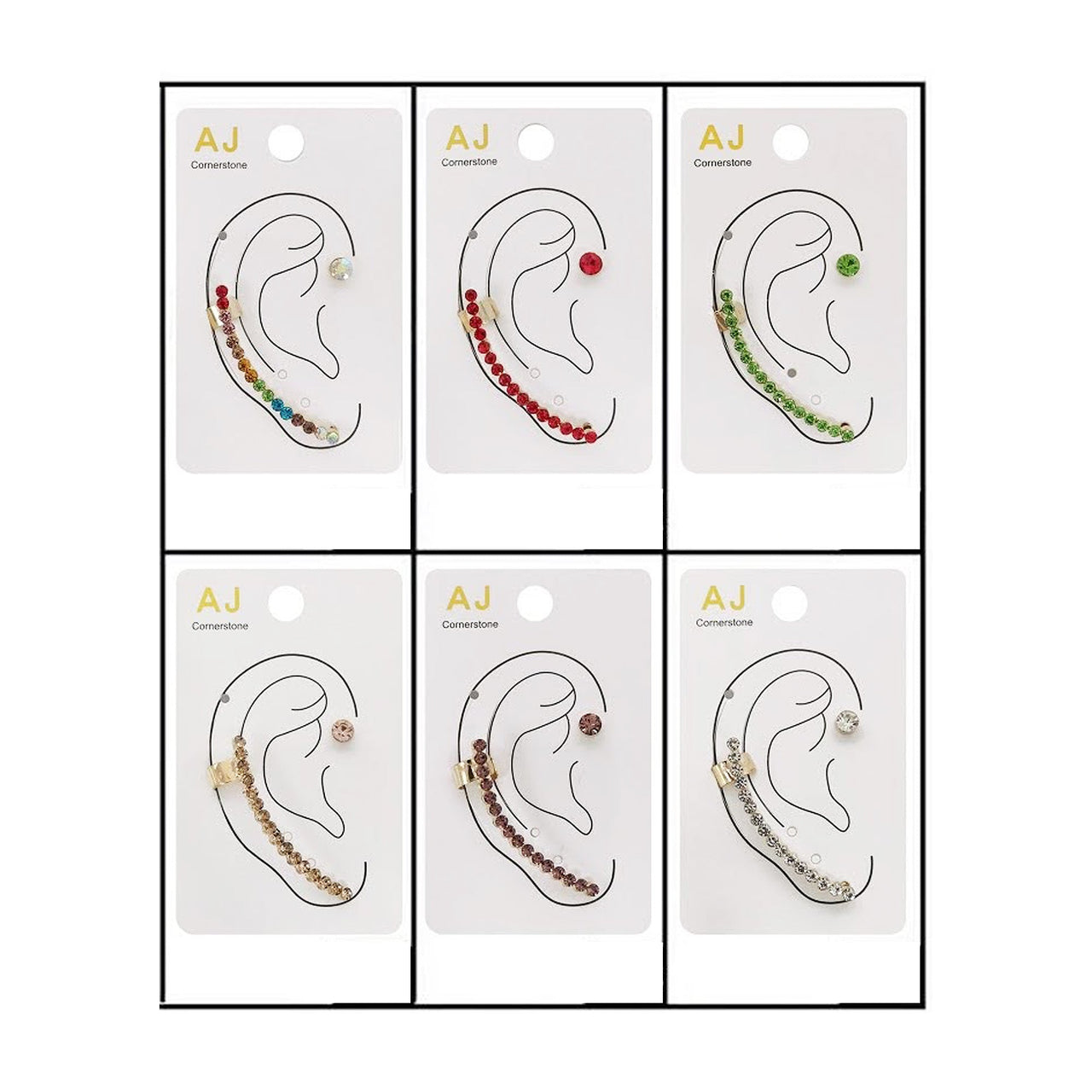 AJ - ER2258 Fashion Post Earring : 1 DZ - CosmeticholicAJJewelryAJ - ER2258 Fashion Post Earring : 1 DZ