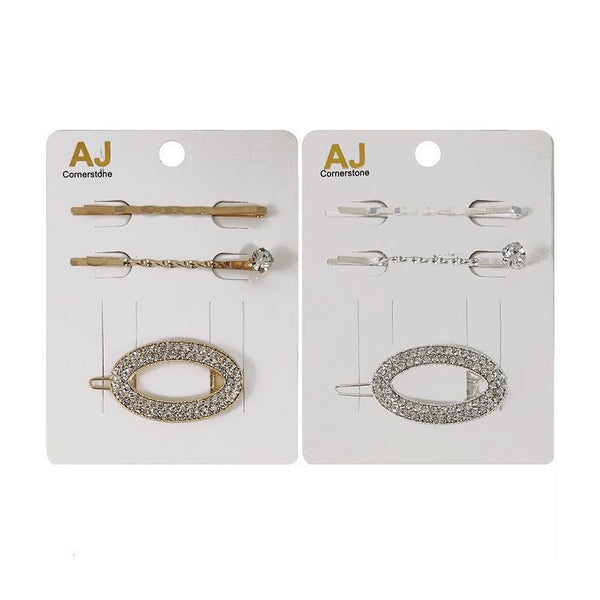 AJ - HPN1101 3PC Fashion Hair Pin : 1 DZ - CosmeticholicAJfashion accessoriesAJ - HPN1101 3PC Fashion Hair Pin : 1 DZ