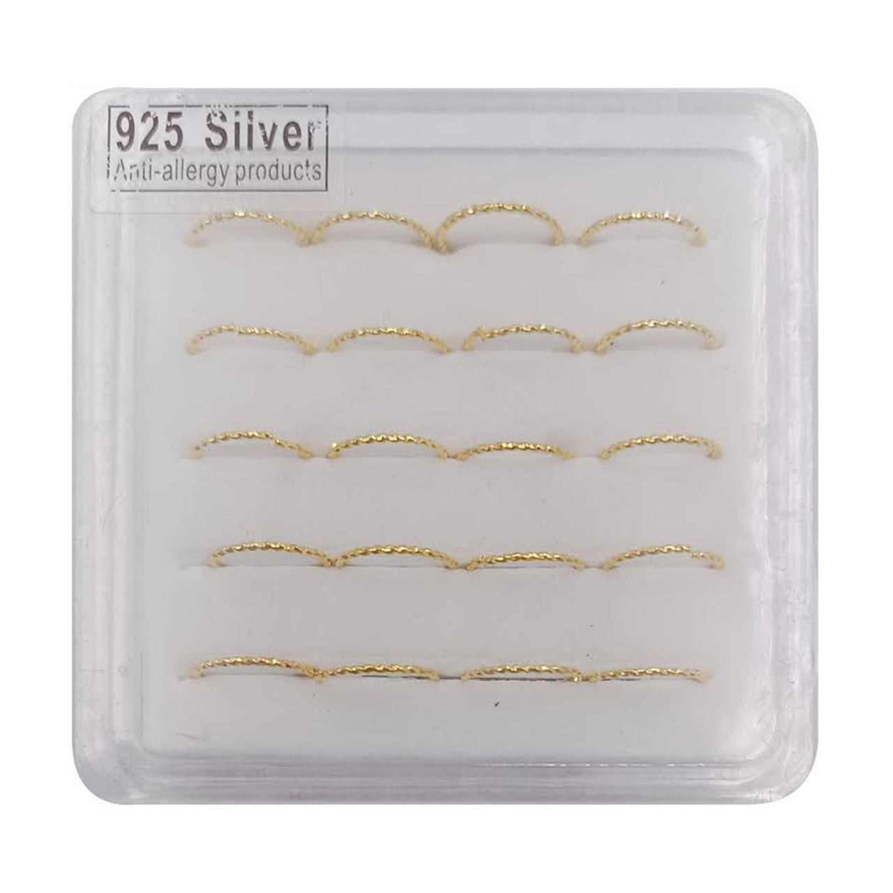 AJ - NP223G 20 PC Gold Fashion Nose Ring - CosmeticholicAJJewelryAJ - NP223G 20 PC Gold Fashion Nose Ring